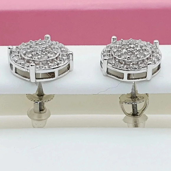 "925 Sterling Silver Cubic Zirconia Earrings, U19254598 - Picture 10 of 11